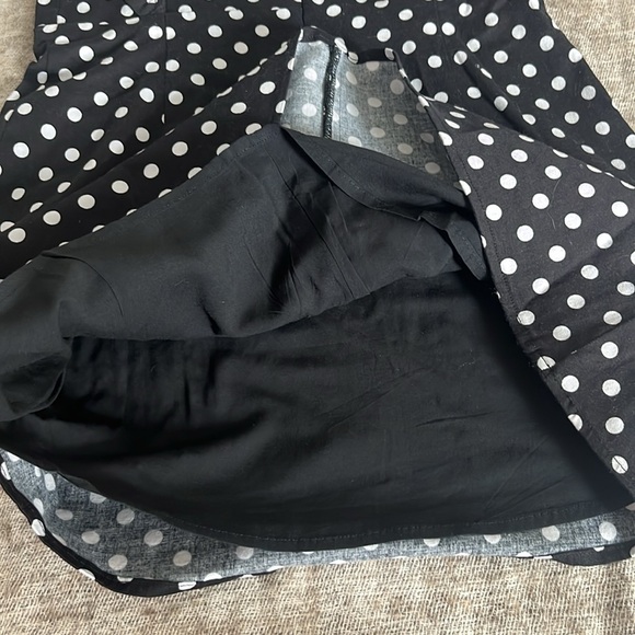 Majorelle Black and White Polka Dot Dress - Picture 12 of 16